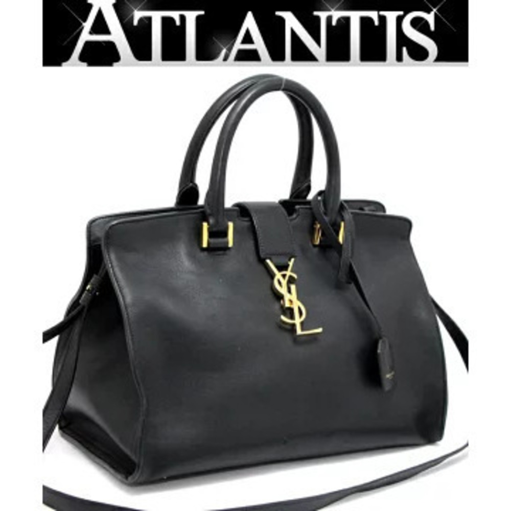 Saint Laurent Paris Cabas Bag Leather Black